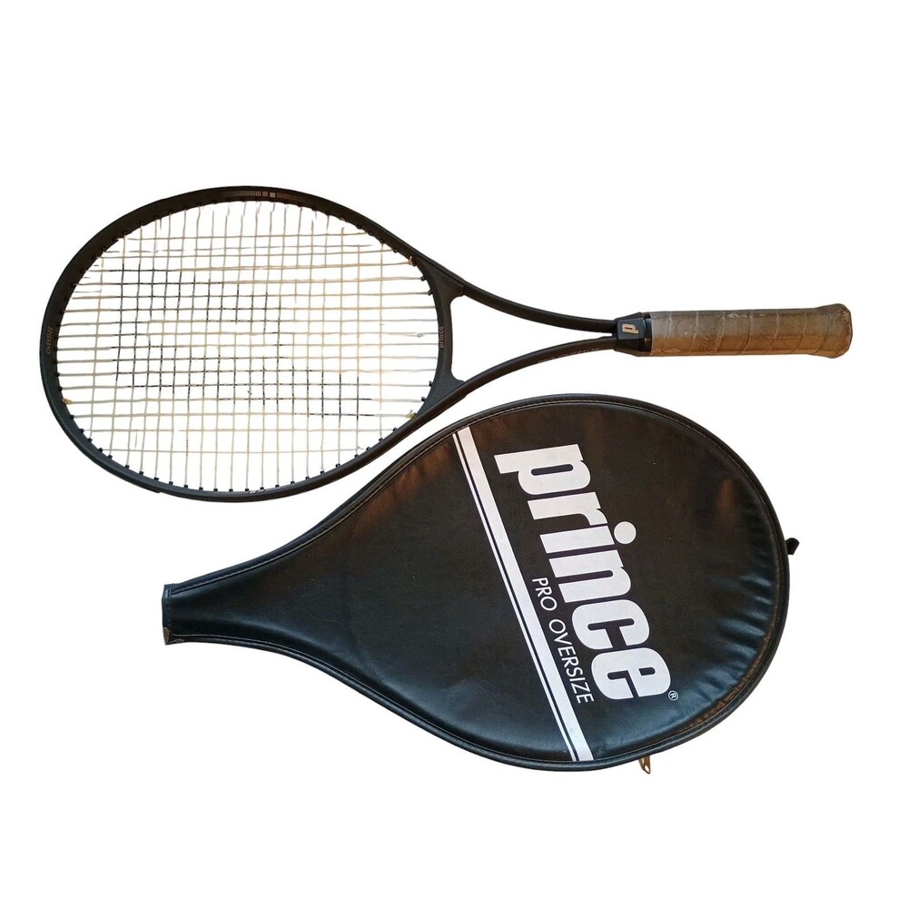 Prince Tennis Racquet  Pro Oversize No 5 4 5/8 Technigrip w/Case